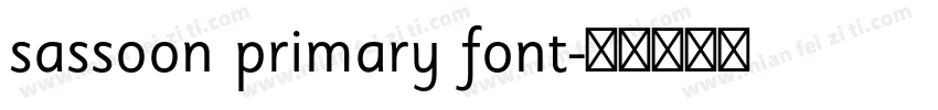 sassoon primary font字体转换